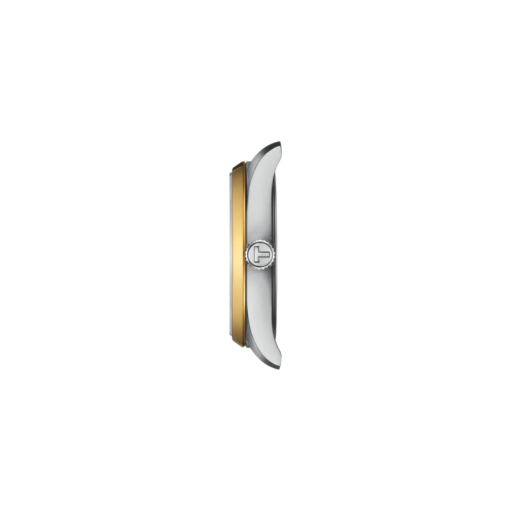 TISSOT PR 100 34mm ESFERA BLANCA DETALLES DORADOS