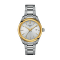 TISSOT PR 100 34mm ESFERA BLANCA DETALLES DORADOS