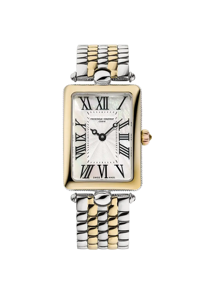 FREDERIQUE CONSTANT 28mm ART DECO CARREE BICOLOR