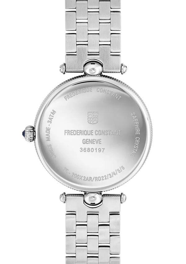FREDERIQUE CONSTANT 30mm ART DECO ROUND ESFERA BLANCA