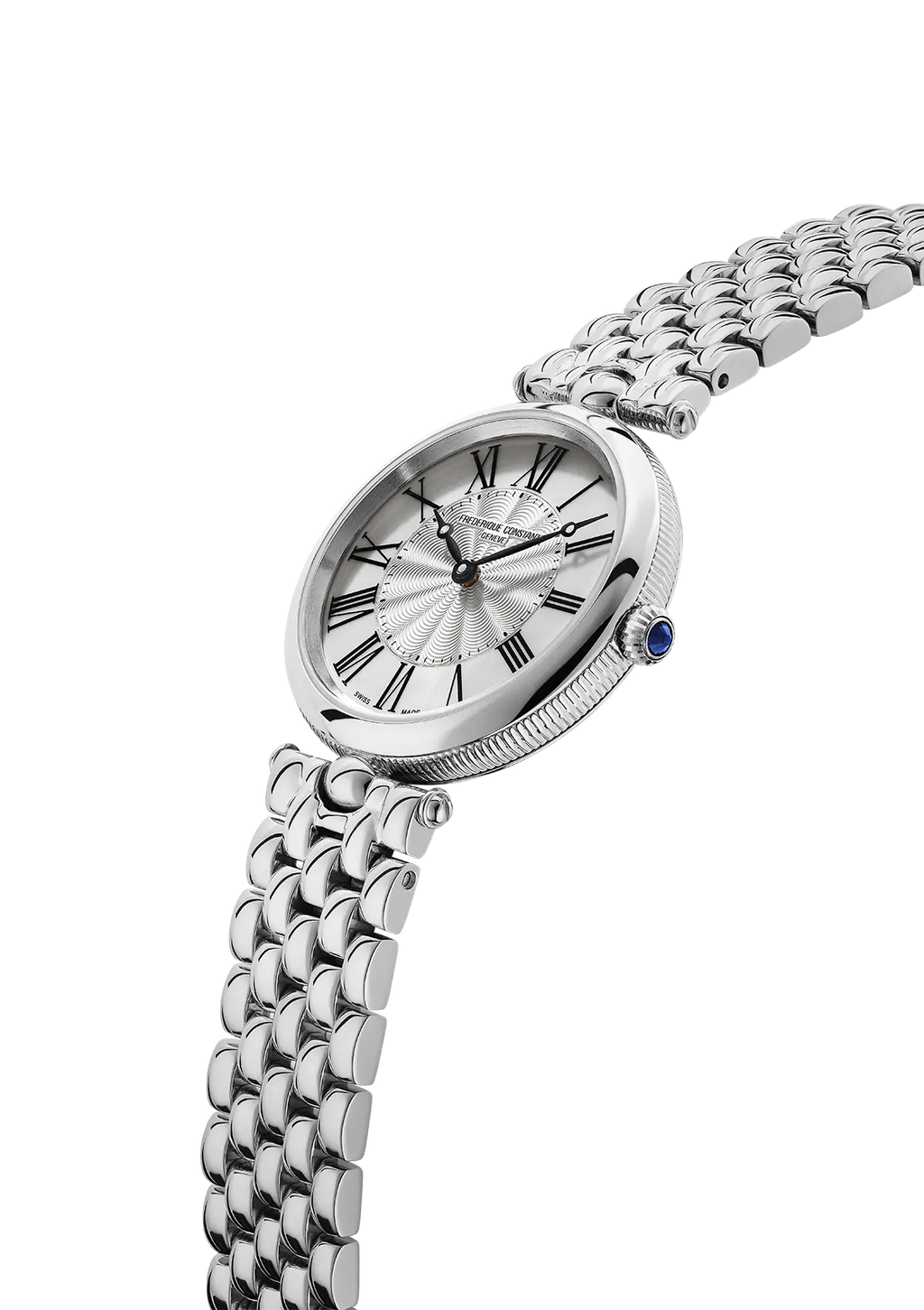 FREDERIQUE CONSTANT 30mm ART DECO ROUND ESFERA BLANCA
