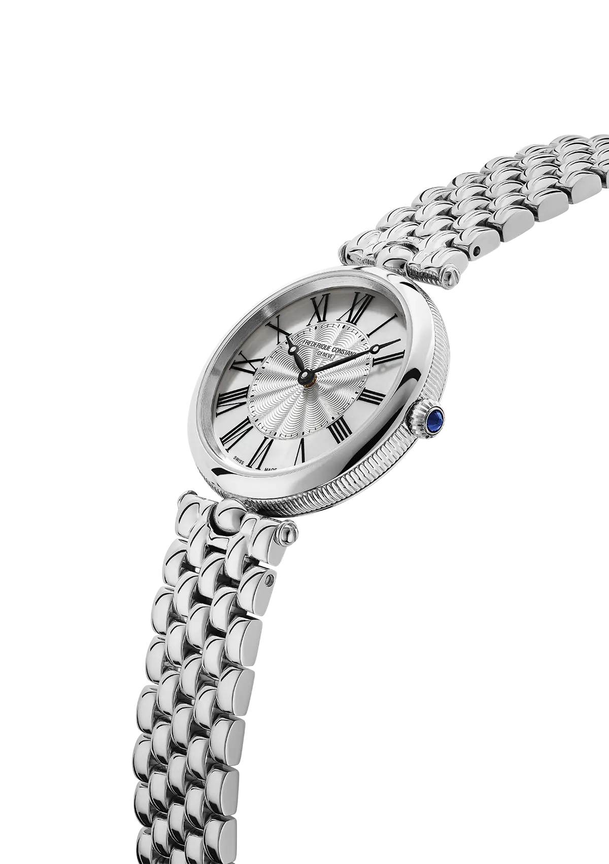 FREDERIQUE CONSTANT 30mm ART DECO ROUND ESFERA BLANCA
