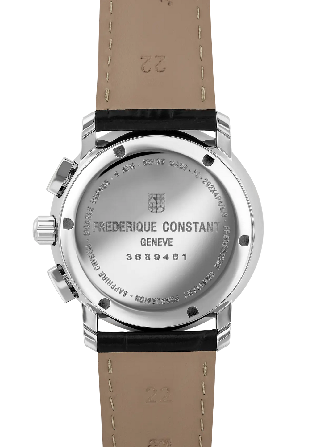 FREDERIQUE CONSTANT 40mm QUARTS CHRONOGRAPH ESFERA BLANCA