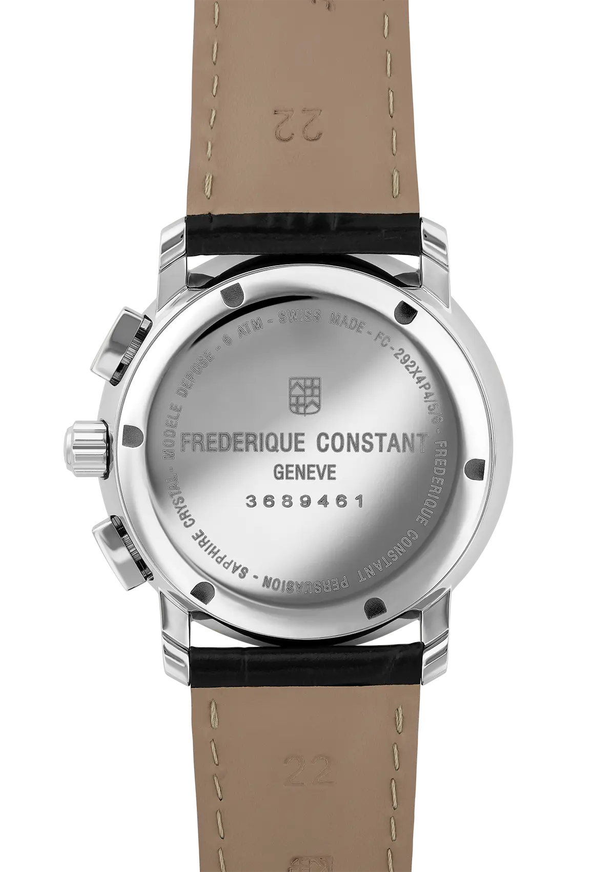 FREDERIQUE CONSTANT 40mm QUARTS CHRONOGRAPH ESFERA BLANCA