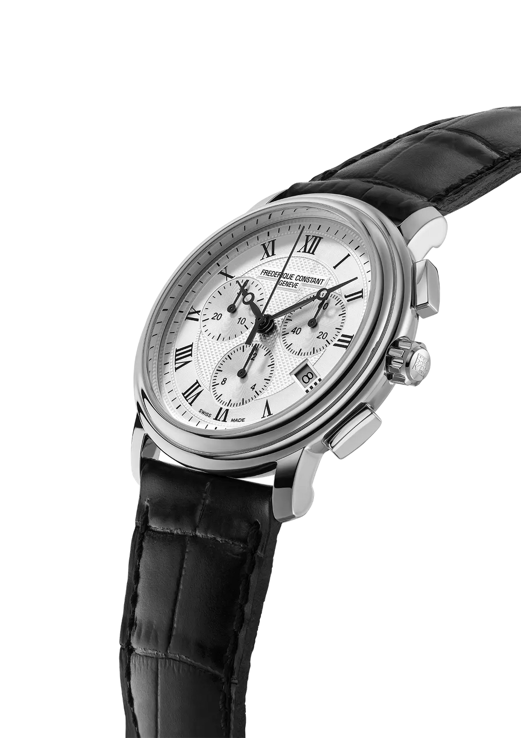 FREDERIQUE CONSTANT 40mm QUARTS CHRONOGRAPH ESFERA BLANCA