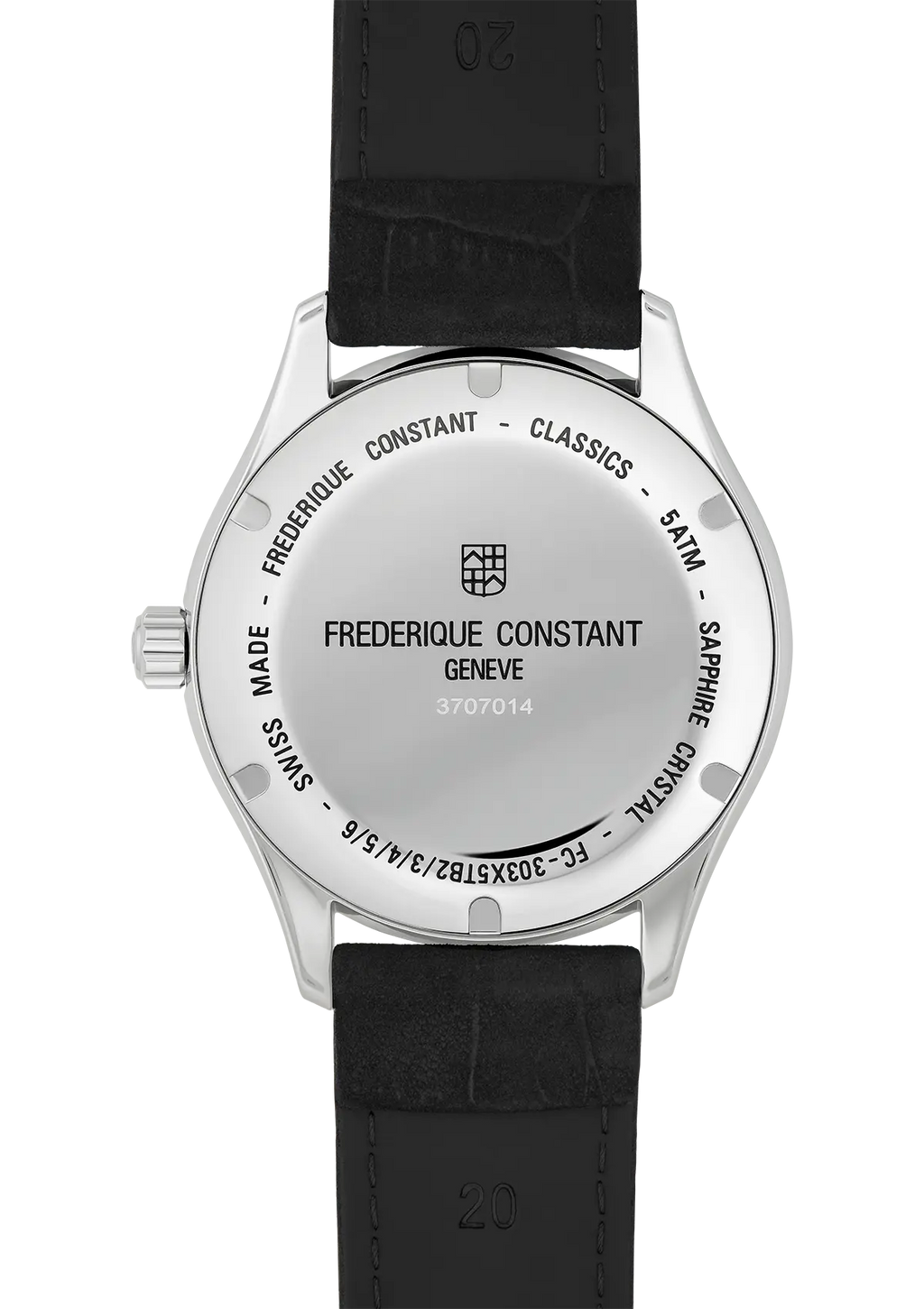 FREDERIQUE CONSTANT 40mm INDEX AUTOMATIC ESFERA NEGRA
