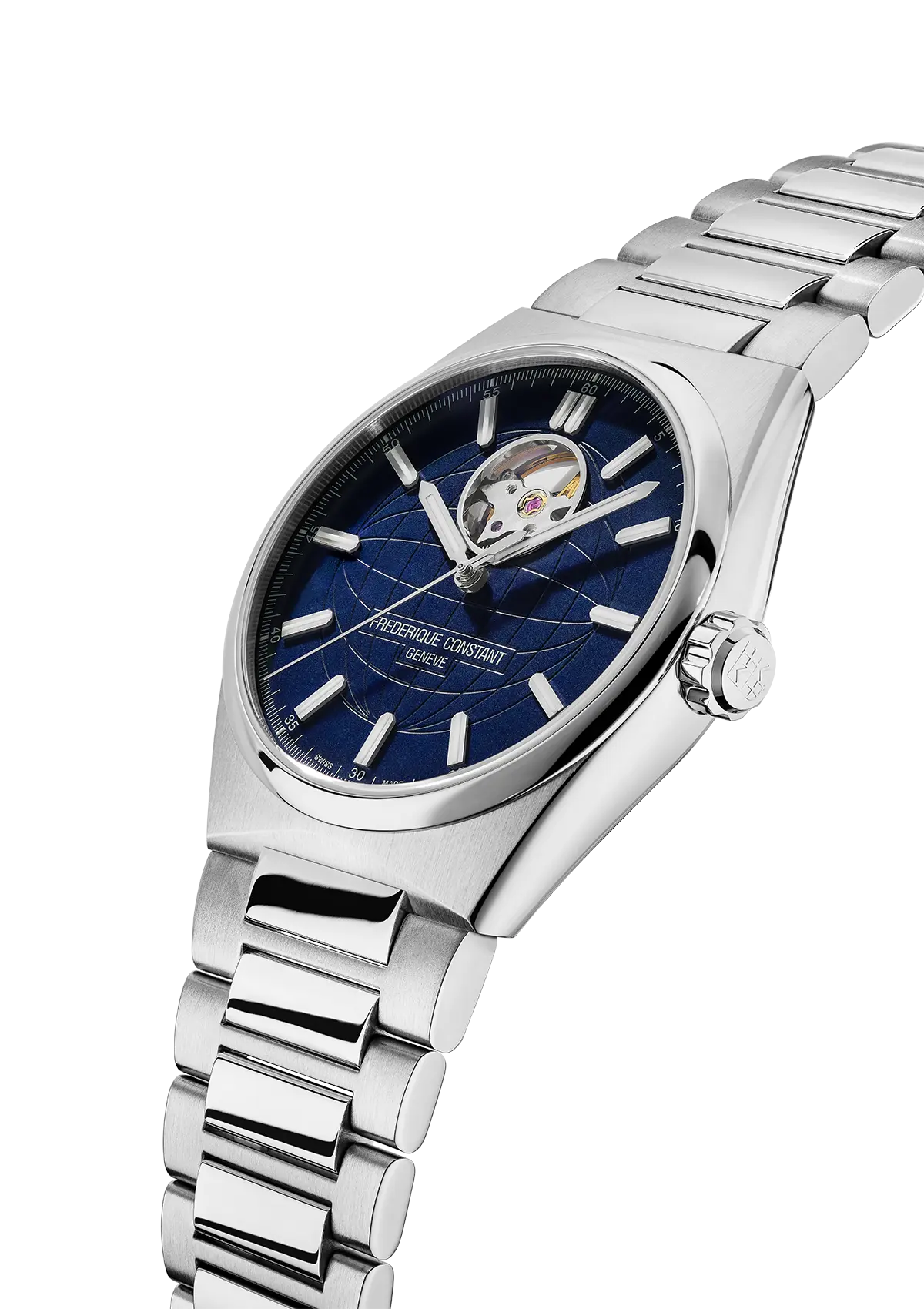 FREDERIQUE CONSTANT 39mm HIGHLIFE HEART BEAT AUTOMATIC ESFERA AZUL