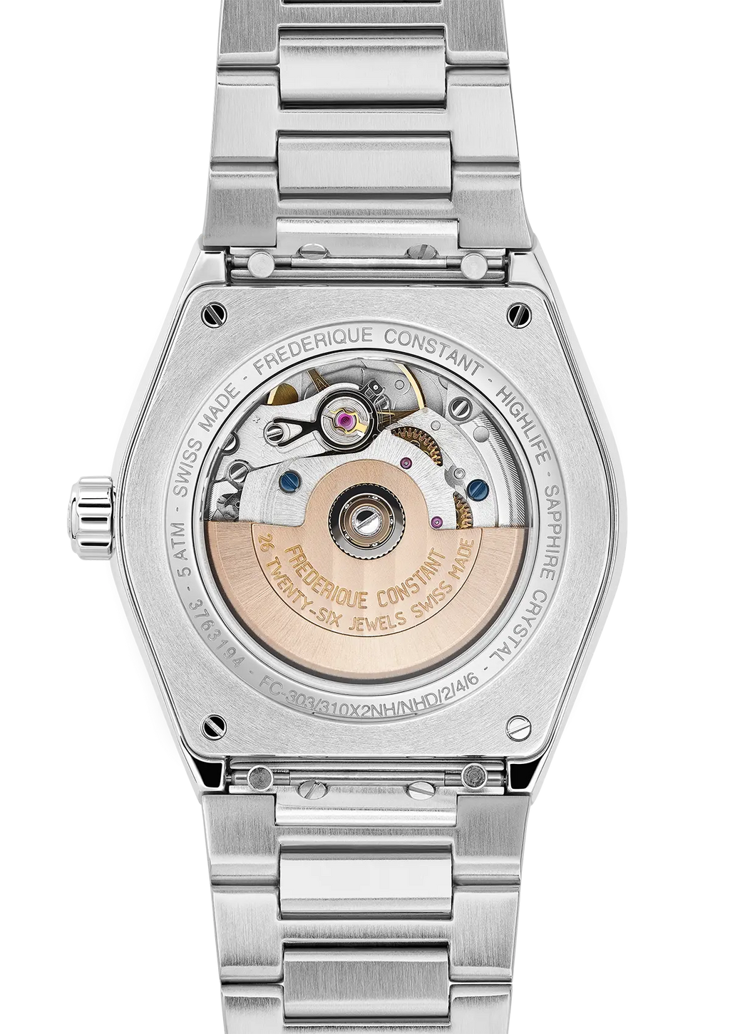 FREDERIQUE CONSTANT 34mm LADIES AUTOMATIC HEART BEAT ESFERA BLANCA