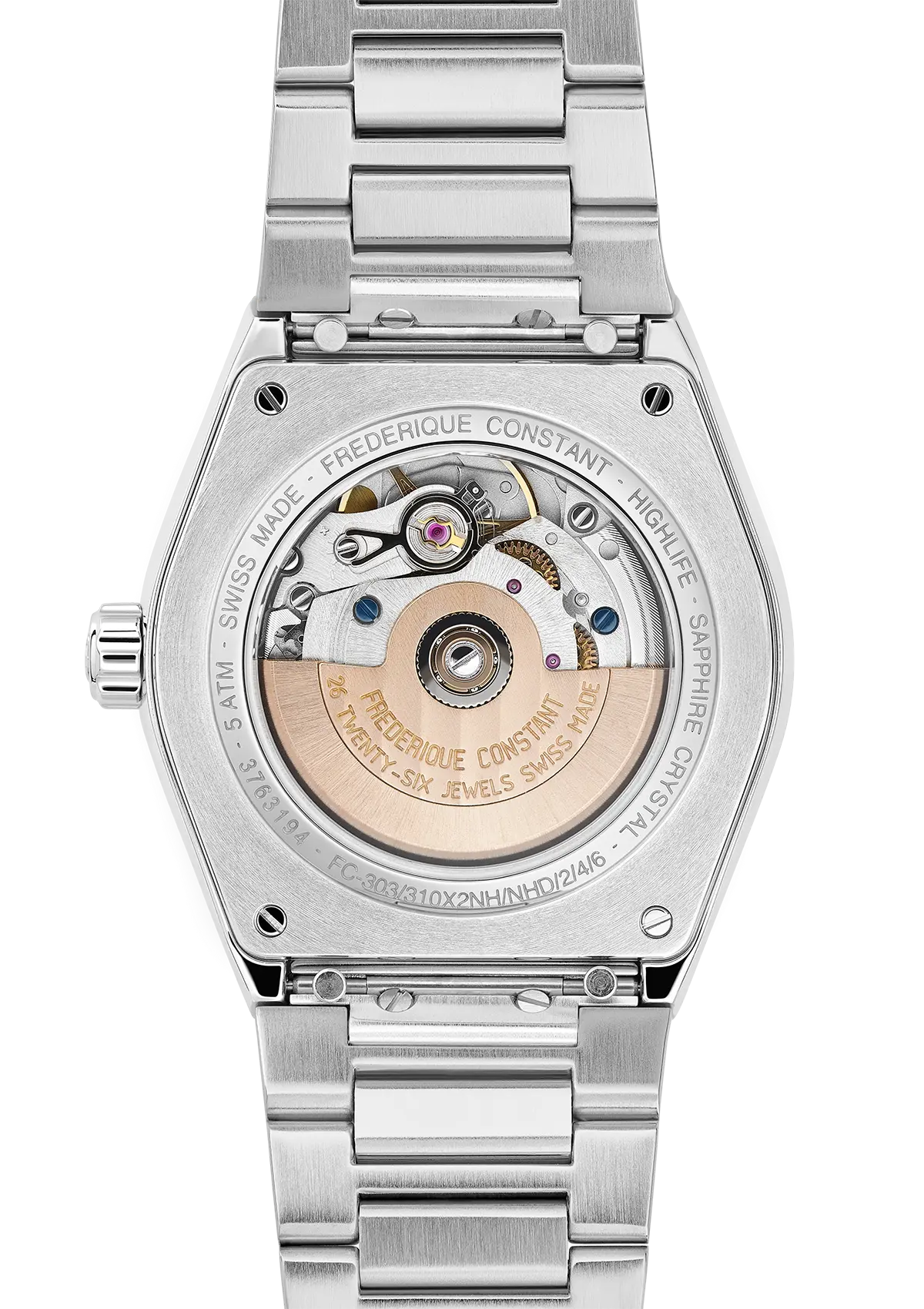 FREDERIQUE CONSTANT 34mm LADIES AUTOMATIC HEART BEAT ESFERA BLANCA